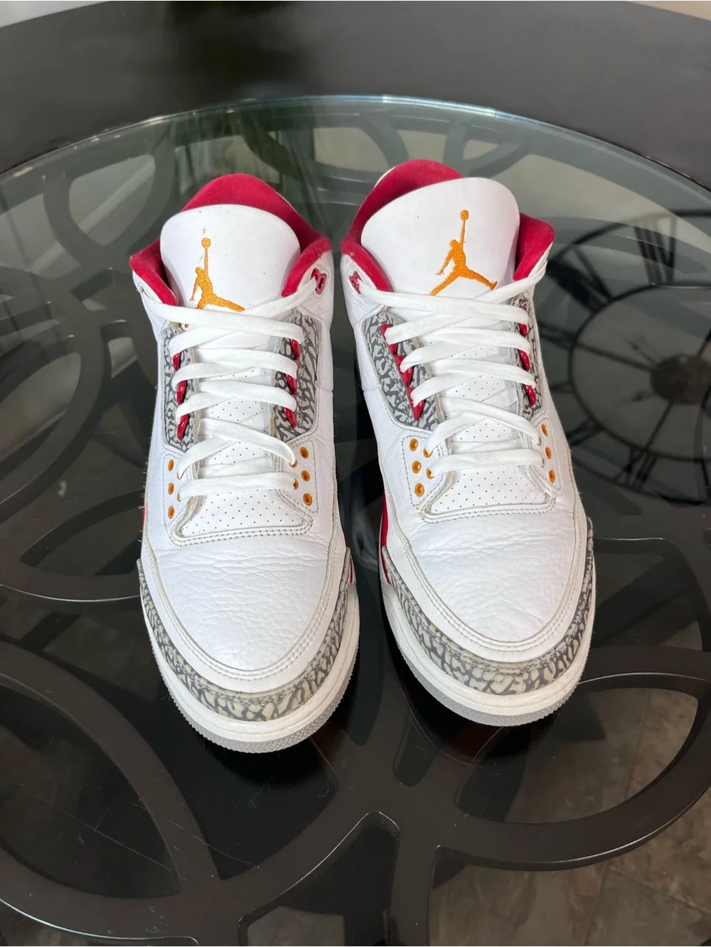 Nike Air Jordan 3 Retro Cardinal Red  Men's Size 10.5